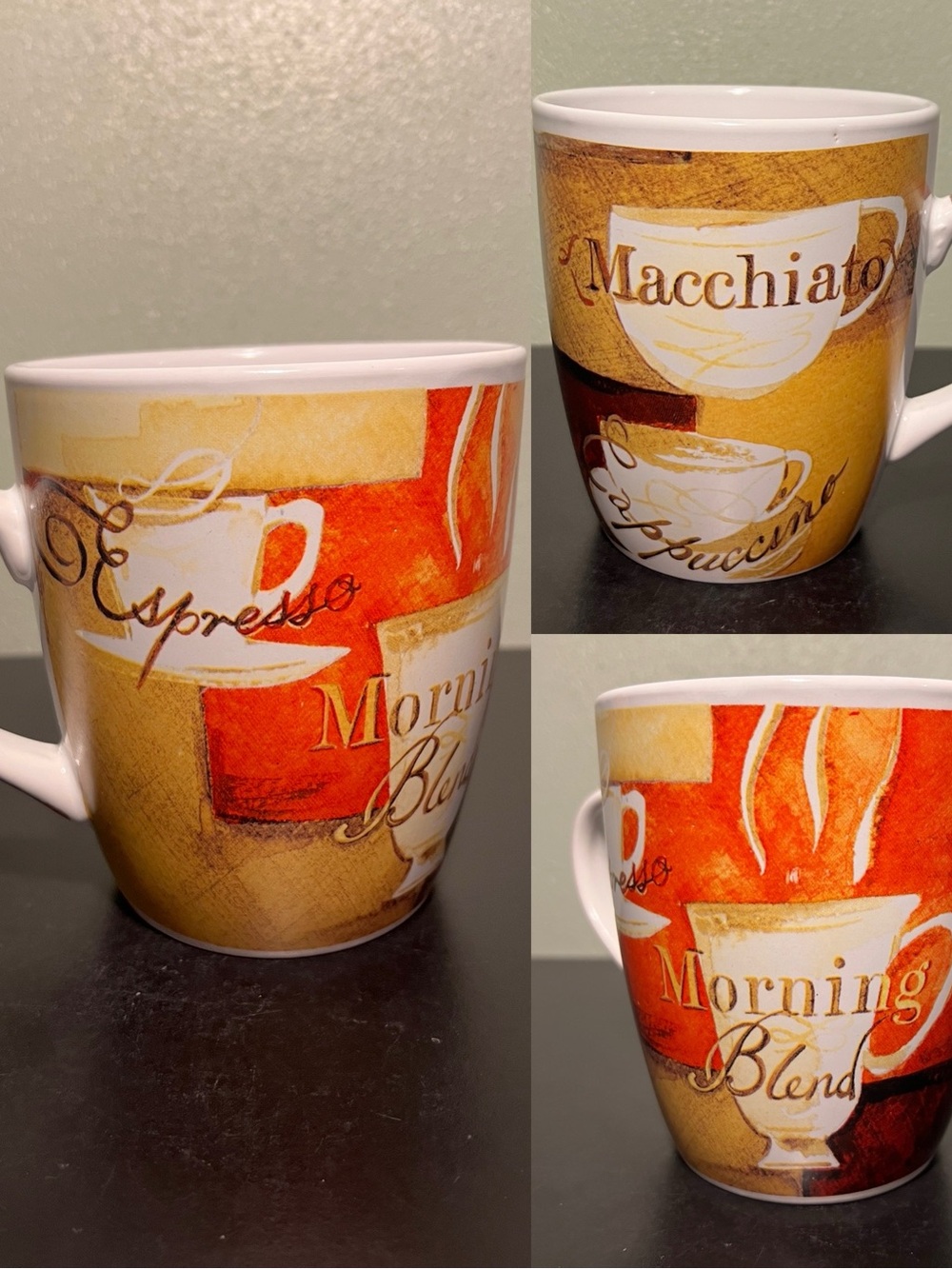 GIBSON Jumbo Stoneware Coffee Cup Mug Macchiato Cappuccino Espresso 27oz NWT